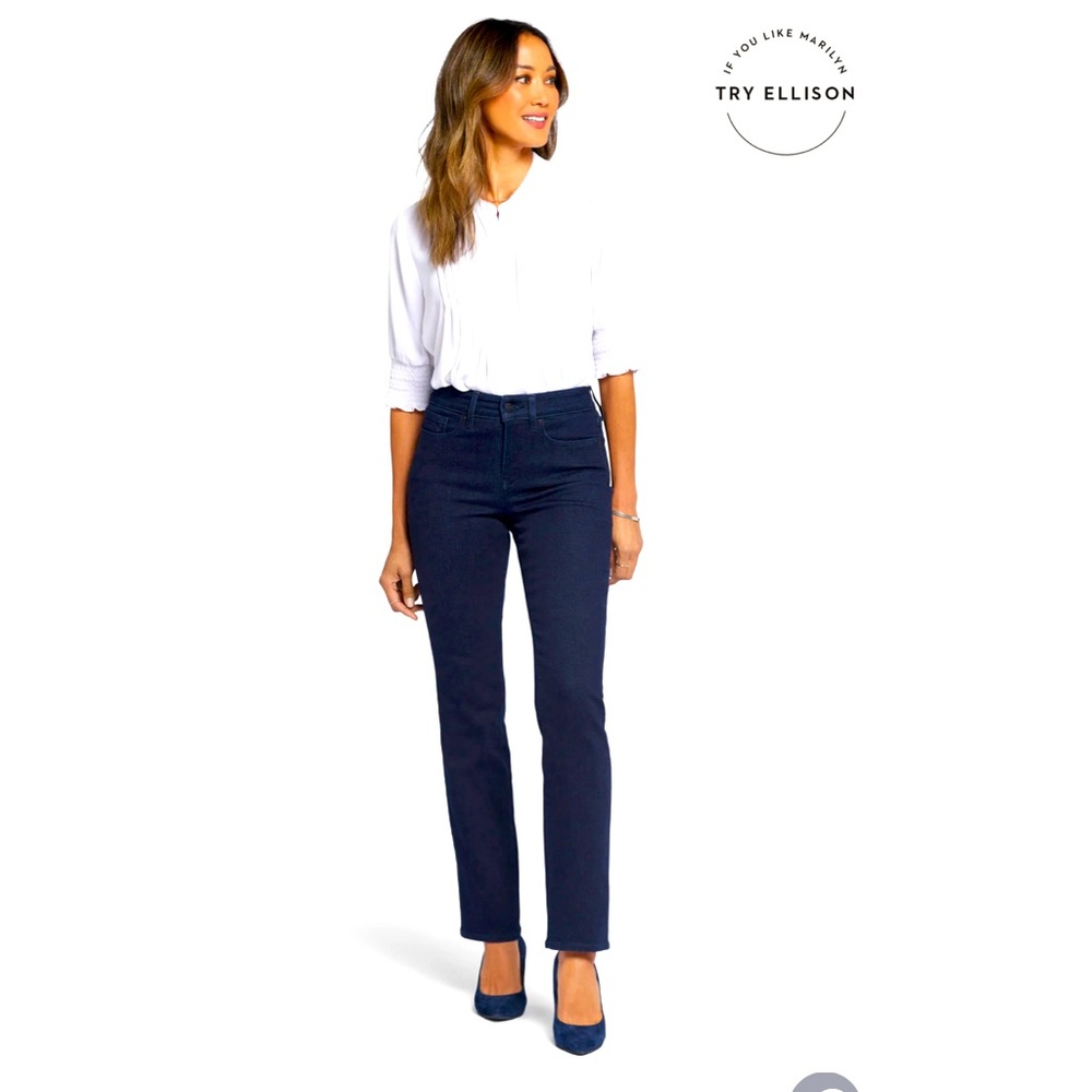 NYDJ Straight Leg Jeans in Dark Navy